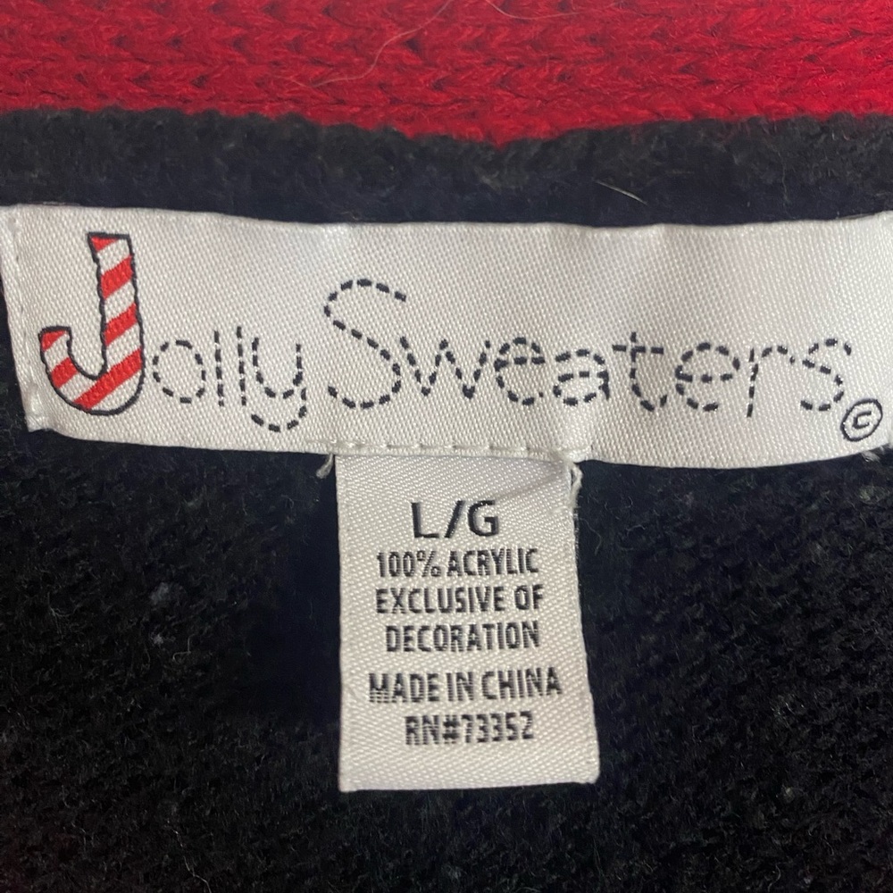 Jolly Sweaters Festive Cat Pattern Christmas Swea… - image 3